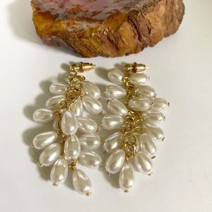 Vintage Beaded Dangle Earrings